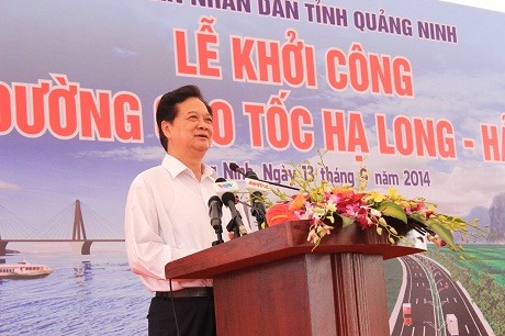 Khởi công dự án đường cao tốc nối Quảng Ninh  với Hải Phòng - ảnh 1